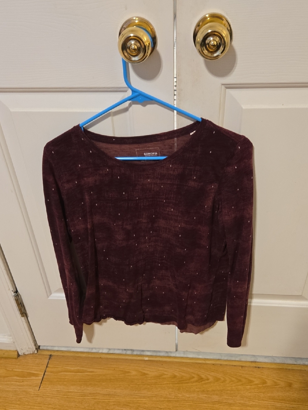 Sonoma Plum Long Sleeve Knit Top